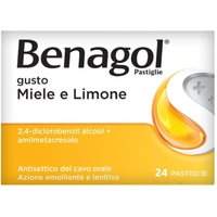 Benagol Pastiglie Gusto Miele e Limone Antisettico del Cavo Orale, 24 Pastiglie
