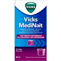 Vicks Medinait Sciroppo Sollievo Notturno da Raffreddore e Influenza, 90ml