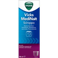 Vicks Medinait Sciroppo Sollievo Notturno da Raffreddore e Influenza, 180ml