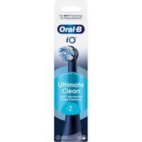 Oral-B iO Testine Di Ricambio Ultimate Clean colore Nero, 2 Pezzi