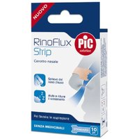 Pic RinoFlux Strip Cerotti Nasali Misura Standard 56x18mm, 10 Pezzi