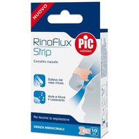 Pic RinoFlux Strip Cerotti Nasali Misura XL 66x20mm, 10 Pezzi