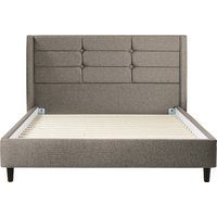 Silentnight Lilith Bedframe - Double - Dark Wood Slanted - Maritime Blue