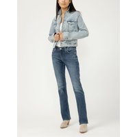 Women's Elyse Mid Rise Slim Bootcut Jeans (Indigo) Size 34 by Silver Jeans
