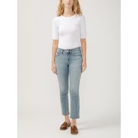 Women's Suki Mid Rise Straight Crop Luxe Stretch Jeans (Indigo) Size 34 by Silver Jeans