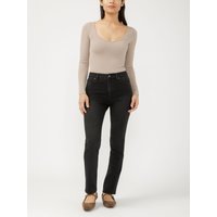 Women's Isbister High Rise Straight Leg Luxe Stretch Jeans (Raven) Size 36 by Silver Jeans