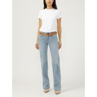 Women's Suki Mid Rise Trouser Leg Frontier Strong Jeans (Odessa) Size 32 by Silver Jeans