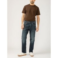Men's Eddie Relaxed Fit Slim Straight Leg Jeans (Indigo) Size 28 by Silver Jeans