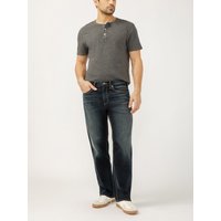Men's Gordie Loose Fit Straight Leg Luxe Heritage Jeans (Bull) Size 28 by Silver Jeans
