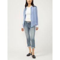 Women's Elyse Mid Rise Luxe Stretch Capri (Palm) Size 25 by Silver Jeans