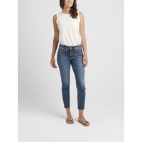 Women's Suki Mid Rise Skinny Crop Jeans (Indigo) Size 26 by Silver Jeans