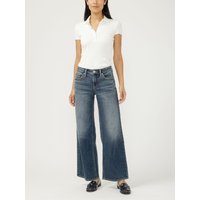 Women's Suki Mid Rise Wide Leg Jeans (Billie) Size 34 by Silver Jeans