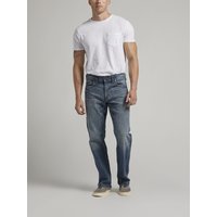 Men's Gordie Loose Fit Straight Leg Jeans (Indigo) Size 42 by Silver Jeans