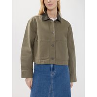 Women's Cropped Jacket (Olive) Size XL by Silver Jeans
