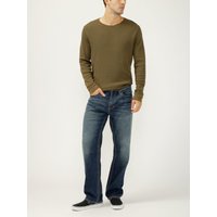 Men's Gordie Loose Fit Straight Leg Luxe Heritage Jeans (Lakeside) Size 28 by Silver Jeans