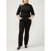 Women's Suki Mid Rise Bootcut Luxe Stretch Jeans Plus Size (Black) Size 12W by Silver Jeans