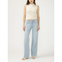 Women's Suki Mid Rise Wide Leg Jeans (Dreamer'S Edge) Size 32 by Silver Jeans