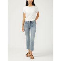 Women's Suki Mid Rise Cropped Straight Leg Jeans (Mothers Beach) Size 33 by Silver Jeans