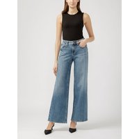 Women's Suki Mid Rise Wide Leg Jeans (Indigo) Size 34 by Silver Jeans