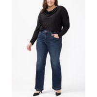 Women's Avery High Rise Trouser Leg Luxe Stretch Jeans Plus Size (Indigo) Size 24W by Silver Jeans
