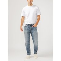 Men's Eddie Relaxed Fit Slim Straight Leg Luxe Heritage Jeans (Indigo) Size 32 by Silver Jeans