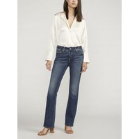 Women's Elyse Mid Rise Slim Bootcut Luxe Stretch Jeans (Indigo) Size 25 by Silver Jeans