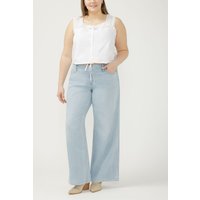 Women's Suki Mid Rise Wide Leg Jeans Plus Size (Dreamer'S Edge) Size 24W by Silver Jeans