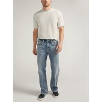 Men's Zac Relaxed Fit Straight Leg Jeans (Indigo) Size 42 by Silver Jeans