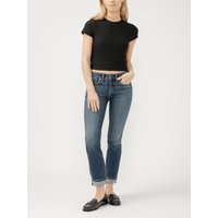 Women's Suki Mid Rise Straight Leg Luxe Stretch Jeans (Isles) Size 29 by Silver Jeans
