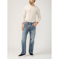 Men's Zac Relaxed Fit Straight Leg Jeans (Indigo) Size 28 by Silver Jeans