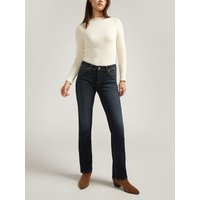 Women's Elyse Mid Rise Slim Bootcut Jeans (Indigo) Size 24 by Silver Jeans