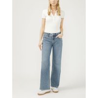 Women's Suki Mid Rise Wide Leg Jeans (Weston) Size 34 by Silver Jeans