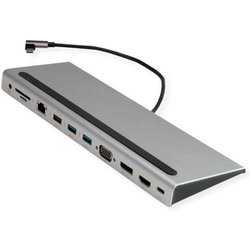 Value Docking Station USB 3.2 Gen 2 tipo C Multiport 4K HDMI-DP VGA USB Lettore di Schede PD LAN Audio Value Docking Station USB 3.2 Gen 2 tipo C Multiport 4K HDMI-DP VGA USB Lettore di Schede PD LAN Audio