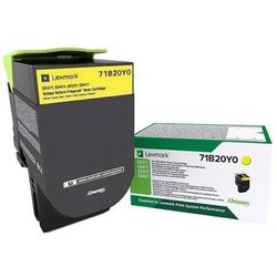Lexmark 71B20Y0 Toner Laser Giallo Lexmark 71B20Y0 Toner Laser Giallo