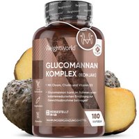 Slim Center 36% Rabatt auf Glucomannan Kapseln 3000 mg 180 Stück mit B3 und Chrom