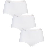 3 Pack White Gold Basic Maxi Briefs 26