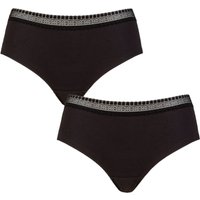 2 Pack GO Ribbed Hipster Briefs Extra Small