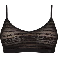 Womens 1 Pack Sloggi FREE Evolve Lace Push-Up Bra Black S/M