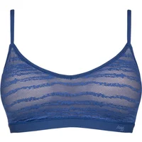 Womens 1 Pack Sloggi FREE Evolve Lace Push-Up Bra Blue Sapphire L/XL