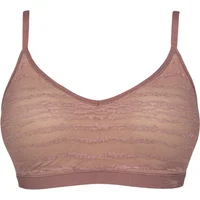 Womens 1 Pack Sloggi FREE Evolve Lace Push-Up Bra Date Night Pink L/XL