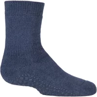 1 Pair Dark Blue Catspads Slipper Socks Kids Unisex 3-5 Teens (12-13 Years) - Falke