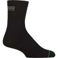 Mens 1 Pair 1000 Mile Blister-free Double Layer Liner Socks Black M