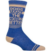 1 Pair Dogs Make World Better Cotton Socks One