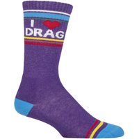 1 Pair I Love Drag Cotton Socks One