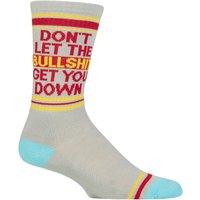 1 Pair Dont Let Bullshit Get You Down Gym Crew Socks Cotton Socks One