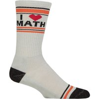 1 Pair I Love Math Cotton Socks One