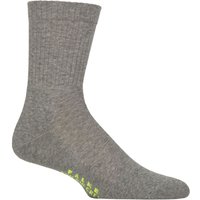 1 Pair Falke Run Rib Crew Sports Socks Light Grey 8 9