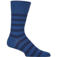 1 Pair Sensitive London Mapped Line Cotton Socks Sapphire 5.5 8