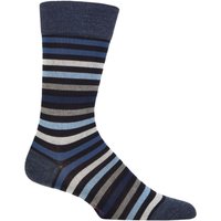 1 Pair Tinted Stripe Wool Socks 11.5 14.5