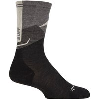 1 Pair BUFF Hike Merino Lightweight Crew Length Socks Graphite M